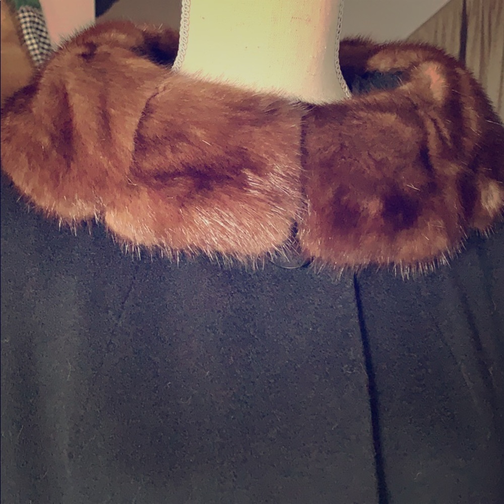 1960’s cashmere fur collar coat